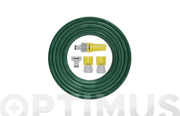 MANGUERA JARDIN GREEN 5/8\" CON ACCESORIOS20 M Ø 15 MM
