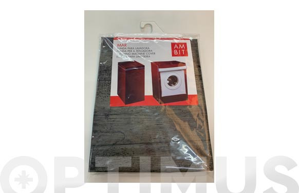FUNDA LAVADORA CARGA FRONTAL MADERA NEGRA