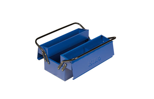 CAJA HERRAMIENTAS METÁLICA PLEGABLE 2 ASAS 3 BANDE400 X 210 X 190 MM