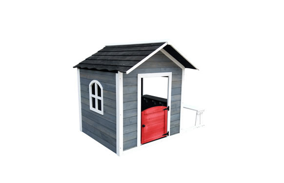 CASETA MADERA INFANTIL CHLOE GREY 116 X 138 X 132 CM