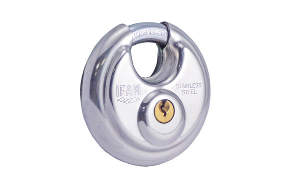 CANDADO CIRCULAR INOXIDABLE70 MM