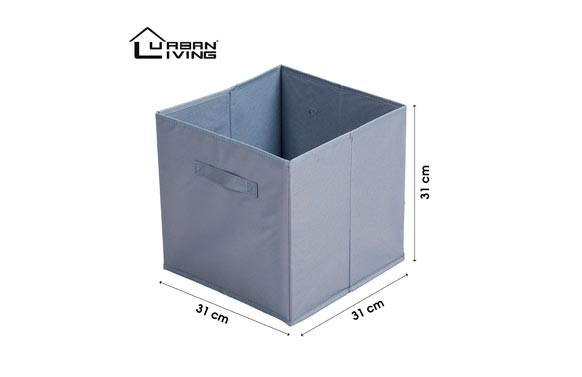 CUBO TELA PLEGABLE GRIS31 X 31 CM