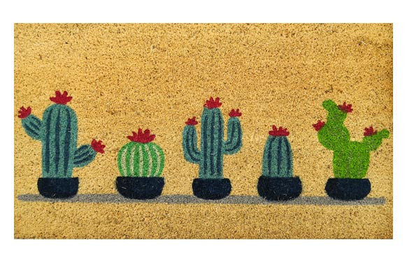 FELPUDO COCO ESTAMPADO CACTUS SURTIDO40 X 70 CM