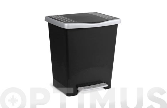 CUBO CON PEDAL MILENIUM 23LNEGRO-33X28X39CM