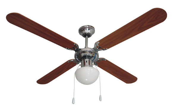 VENTILADOR DE TECHO 4 ASPAS MADERA Ø 130 CM PLAFON60W 3 VELOCIDADES