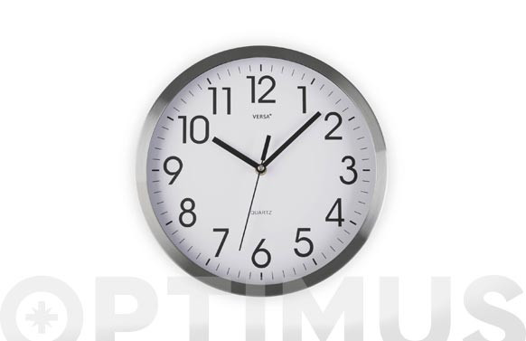 RELOJ PARED REDONDOØ25 CM - ALUMINIO