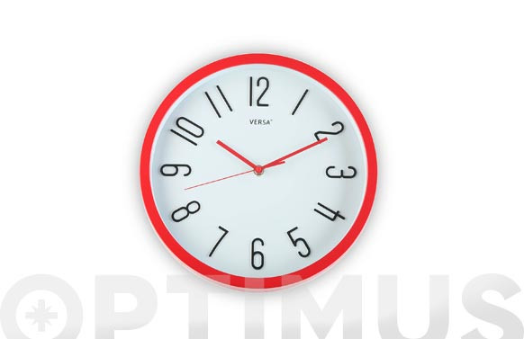 RELOJ PARED REDONDOØ30 CM - ROJO