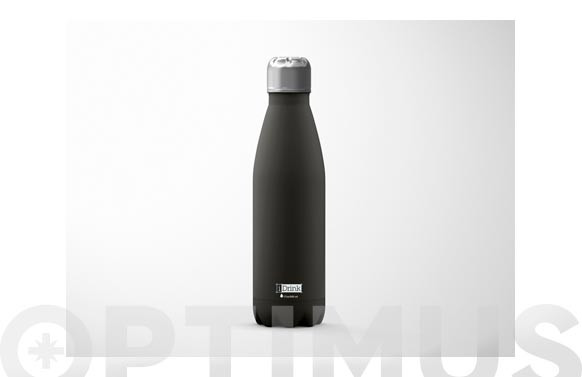 BOTELLA TERMO INOX500 ML - NEGRO