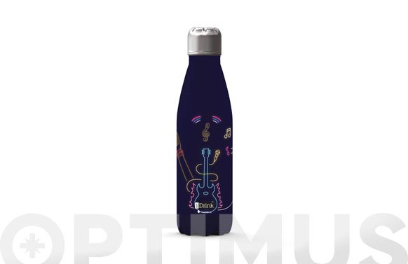 BOTELLA TERMO INOX500 ML - GUITARRA