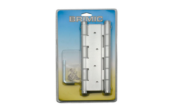 BISAGRA DOBLE ACCION ALUMINIOBS10 PLATA 180X133 MM
