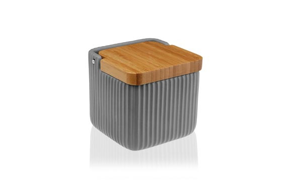 SALERO CERAMICA TAPA BAMBUGRIS RAYAS - 11,5 X 11,5 CM