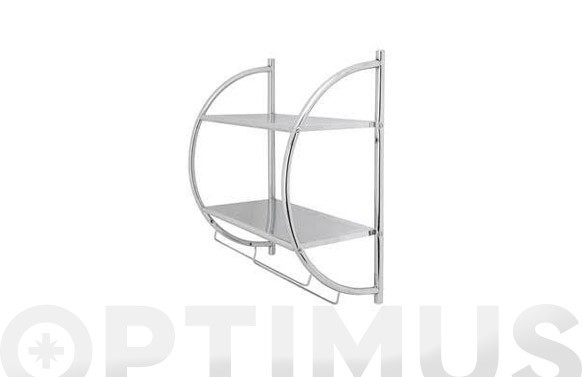 PORTATOALLAS PARED CROMO45 X 54.5 X 26 CM