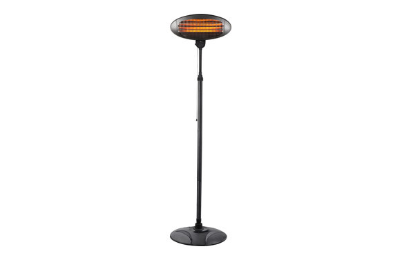 ESTUFA EXTERIOR CUARZO TERRAZA2000W 3 TUBOS DE CUARZO
