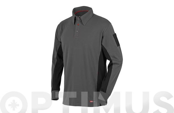 POLO MANGA LARGA STRETCH GRIST. S