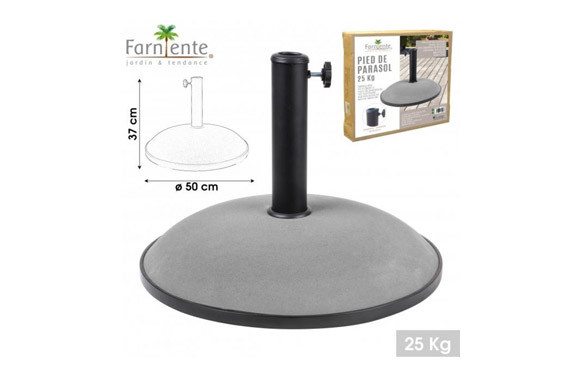 PIE PARASOL CEMENTO 25 KGGRIS CLARO