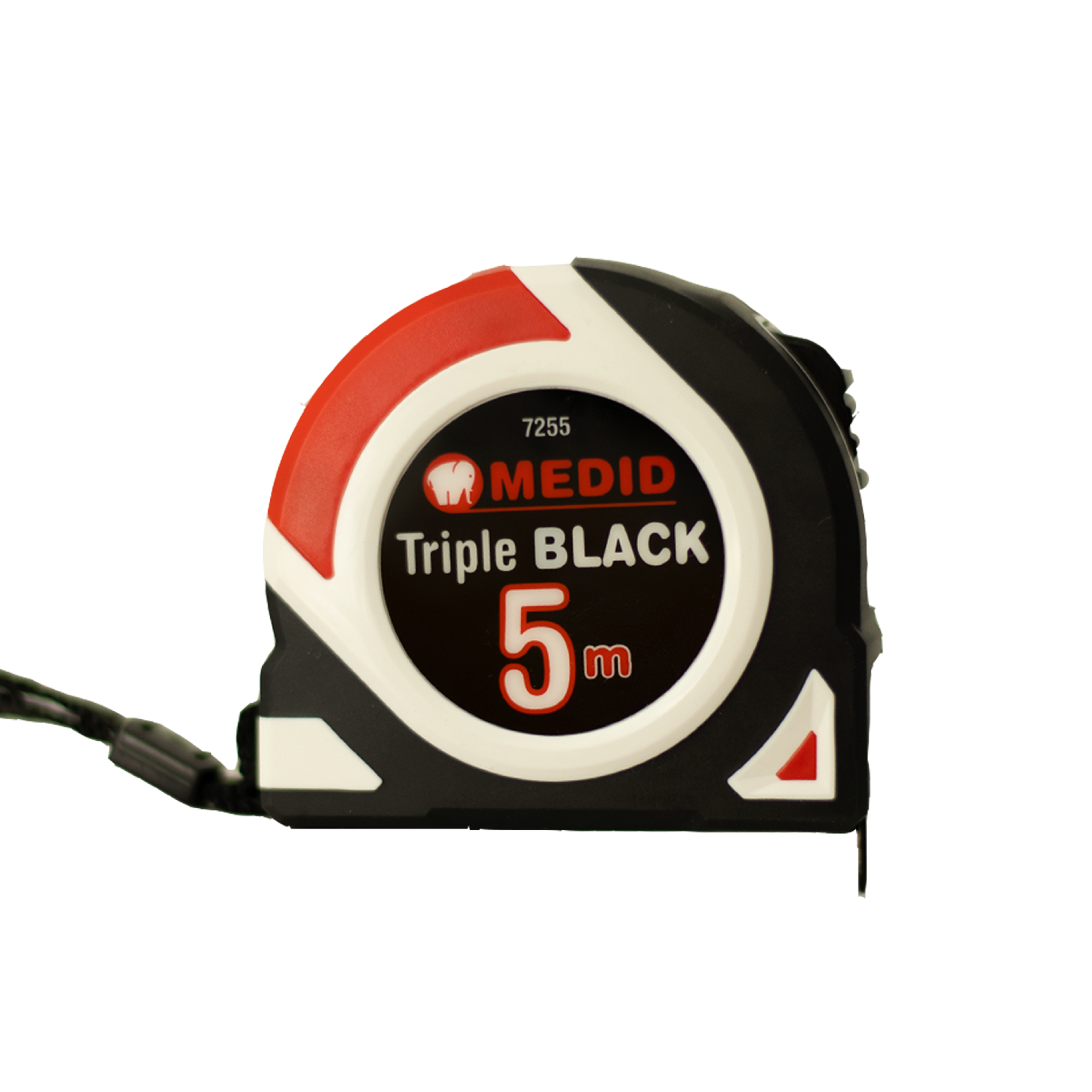 FLEXOMETRO TRIPLE BLACK 5 M X 25 MMFONDO NEGRO IMPRESO EN BLANCO