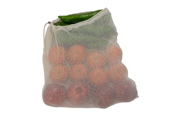 BOLSA MALLA REUTILIZABLE PARA VEGETALESALGODON - SET 6 UDS
