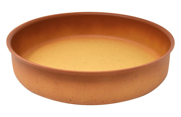 CAZUELA BAJA SIN TAPA ALUMINIO FORJADO TERRACOTA 24 CM - INDUCCION