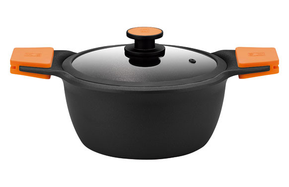 CAZUELA ALTA ALUMINIO FUNDIDO EFFICIENT PLUS 24 CM - INDUCCIÓN