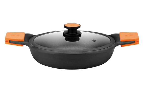 CAZUELA BAJA ALUMINIO FUNDIDO EFFICIENT PLUS 24 CM - INDUCCIÓN