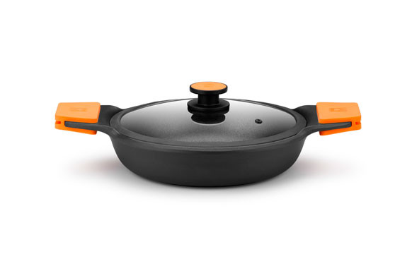 CAZUELA BAJA ALUMINIO FUNDIDO EFFICIENT PLUS 32 CM - INDUCCIÓN