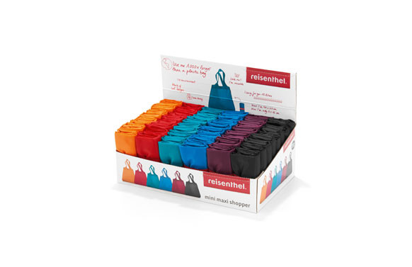 BOLSA COMPRA MINI MAXI PLEGABLE DISPLAY LISO - SURTIDO