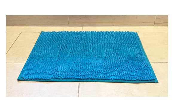 ALFOMBRA BAÑO TURQUESA40 X 60 CM