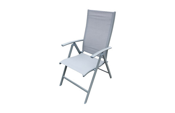 SILLON POSICION ALUMINIO TEXTILENE GRIS SILVER