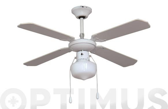VENTILADOR TECHO Ø90CM 60W 4 ASPAS 3 VELOCIDADES