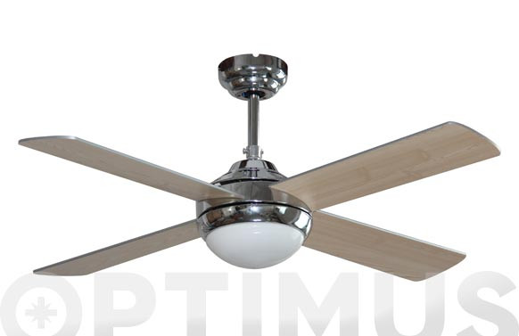 VENTILADOR TECHO Ø130CM 65W 4 ASPAS MANDO A DISTANCIA