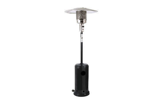 ESTUFA GAS EXTERIOR CON RUEDAS NEGRO 14KW