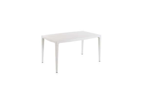 MESA RESINA MASTER BLANCO 140 X 80 CM