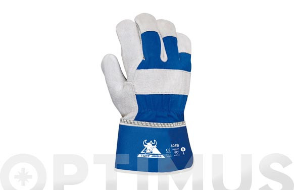 GUANTE AMERICANO SERRAJE LONA 2ª T 10 AZUL/GRIS