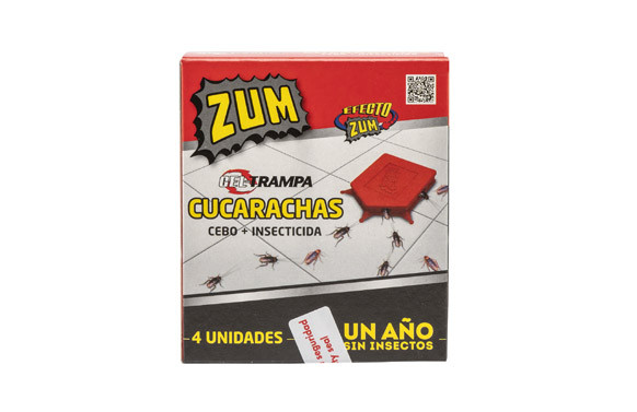 ZUM GEL TRAMPA CUCAS 4 UNIDADES 