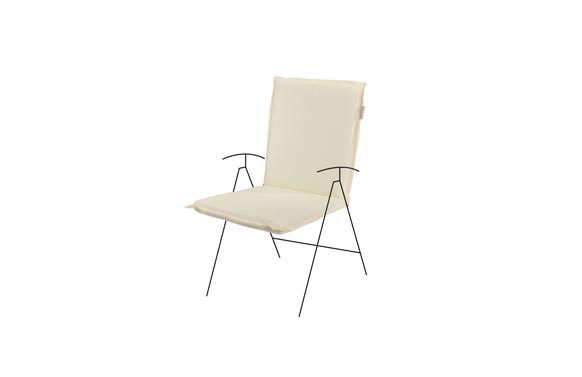 COJIN SILLA CON RESPALDO BAJO ZIPPO CRUDO 95 X 48 X 6 CM