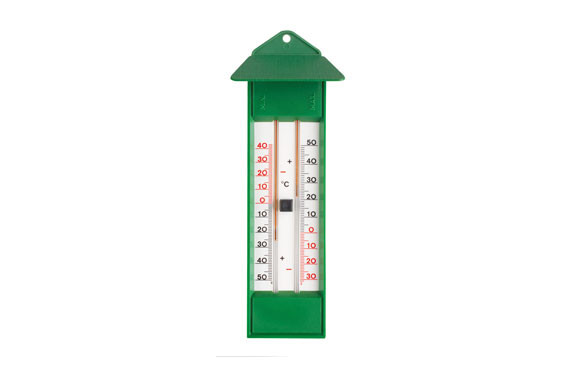 TERMOMETRO MAXIMA-MINIMA ECOLOGICO COLOR VERDE 