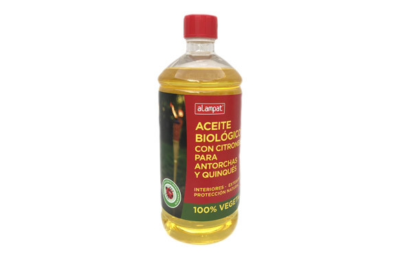 ACEITE PARA ANTORCHAS BIOLÓGICO CON CITRONELA 750 ML