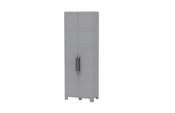 ARMARIO RESINA TRANSFORMING MODULAR 5 GRIS 226X78X44 CM