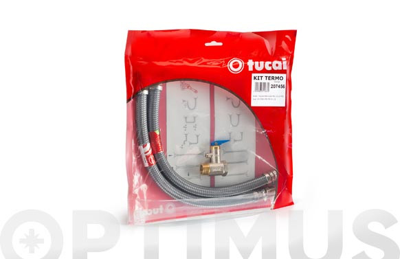 CONECTOR TERMO EN KIT 2 CONEXIONES + VALVULA