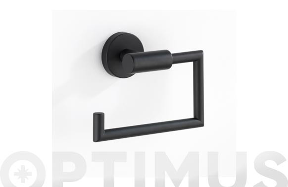 PORTAROLLOS SIN TAPA INOX BOSIO NEGRO MATE