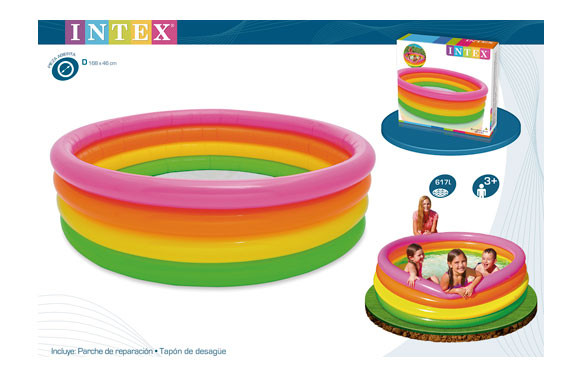 PISCINA CUATRO AROS BEBE 186X46 CM