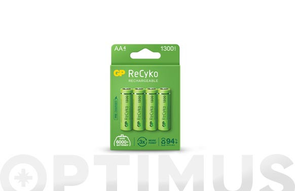 PILA RECARGABLE RECYKO (BL.4) LR6 AA 1300MAH