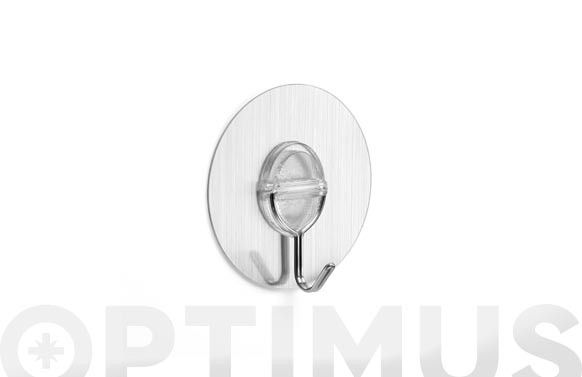 COLGADOR ADHERENTE REUTILIZABLE GANCHO MÓVIL ACERO INOX