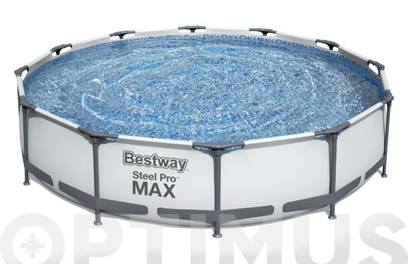 PISCINA STEEL PRO MAX REDONDA Ø 366 X 76 CM CON DEPURADORA 1249L/H