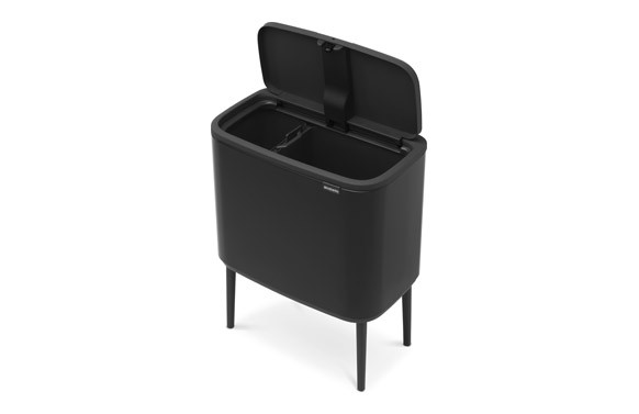 CUBO BO TOUCH BIN NEGRO MATE 11+23 L