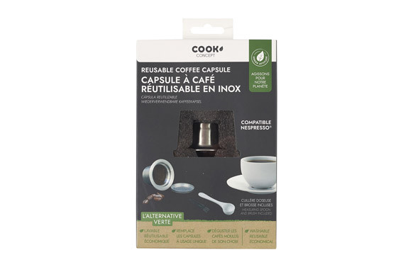 CAPSULA CAFE NESPRESSO REUTILIZABLE ACERO