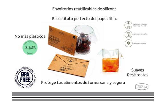ENVOLTORIO REUTILIZABLE SILICONA SET 4 TAMAÑOS
