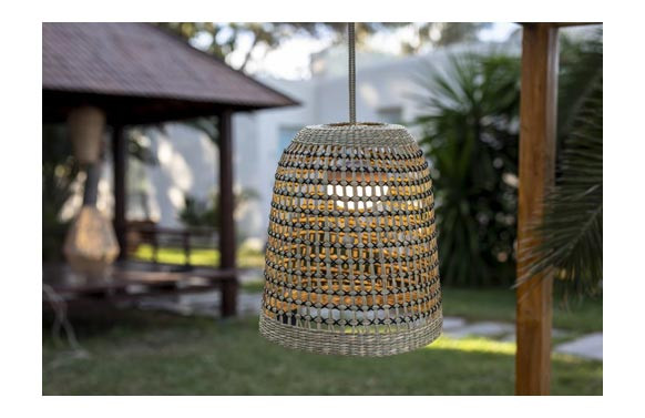LAMPARA COLGANTE NATURE POSITANO SIN CABLE HANDMADE