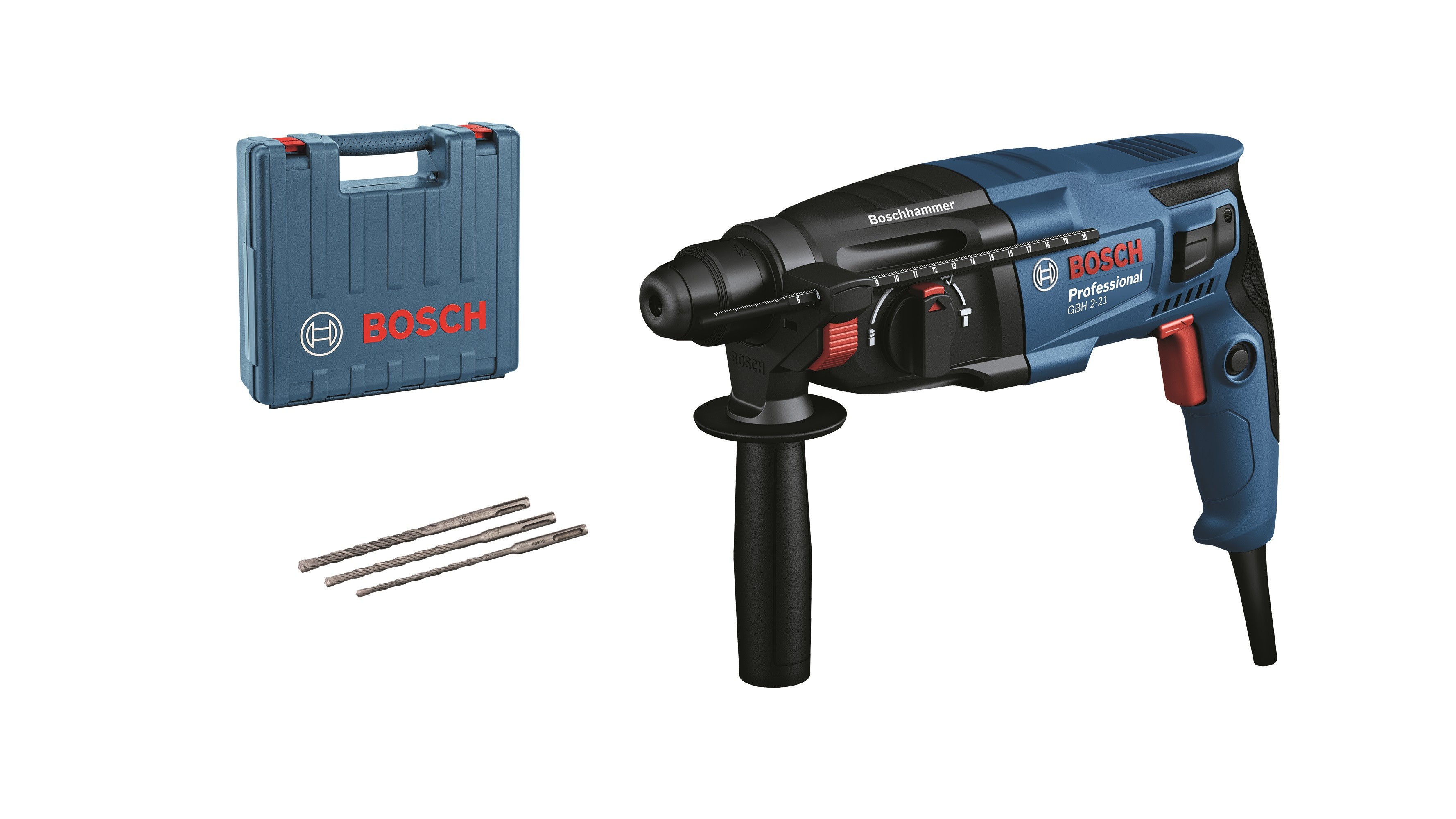 MARTILLO CON CABLE SDS -PLUS GBH 2-21 720 W PROFESIONAL
