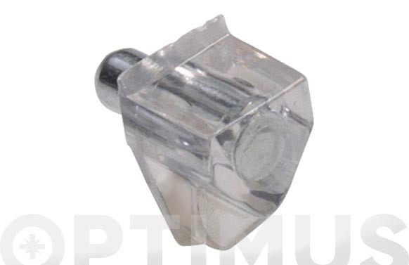 PORTAESTANTE PLASTICO MODELO 161 TRANSPARENTE Ø 5 X 18 X 11MM 8 UDS